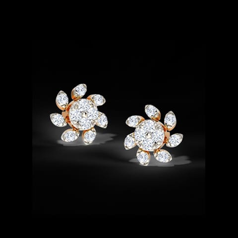 Glittering Rays Diamond Stud Earrings Glittering Rays Diamond Stud Earrings