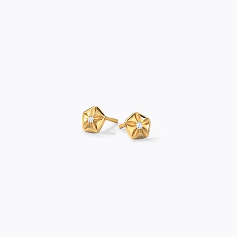 Cutesy Bloom Kids' Diamond Earrings