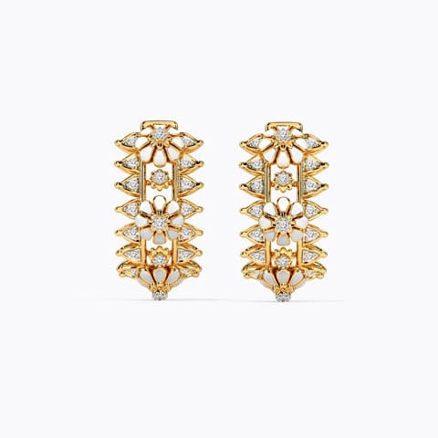 Embrace Yourself Diamond Hoop Earrings Embrace Yourself Diamond Hoop Earrings