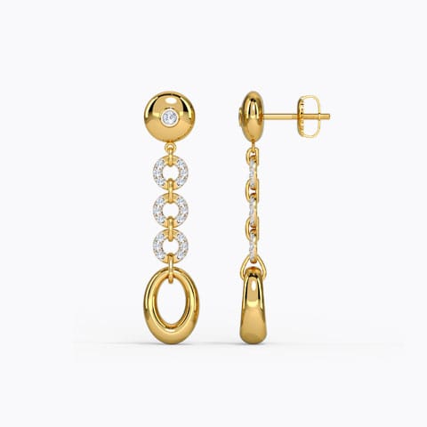 Twirling Beauty Diamond Drop Earrings Twirling Beauty Diamond Drop Earrings