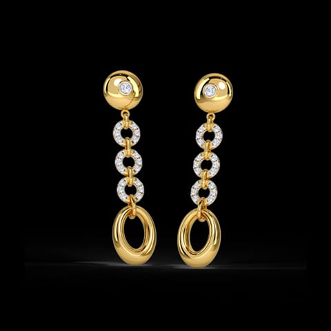 Twirling Beauty Diamond Drop Earrings Twirling Beauty Diamond Drop Earrings