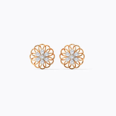 Twirly Blossom Diamond Stud Earrings Twirly Blossom Diamond Stud Earrings