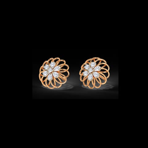 Twirly Blossom Diamond Stud Earrings Twirly Blossom Diamond Stud Earrings