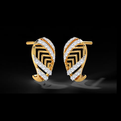 Glinting Diamond Hoop Earrings