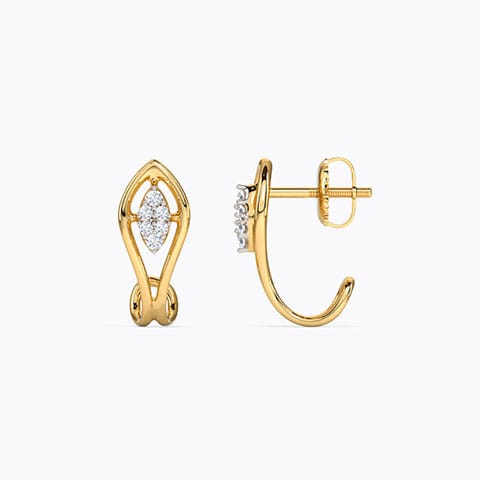 Marquise Diamond Hoop Earrings Marquise Diamond Hoop Earrings