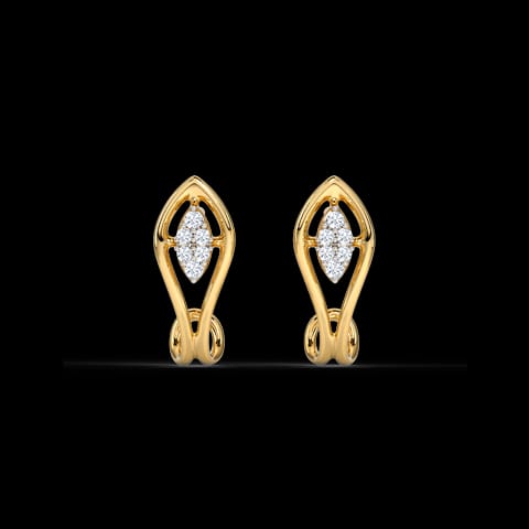 Marquise Diamond Hoop Earrings Marquise Diamond Hoop Earrings