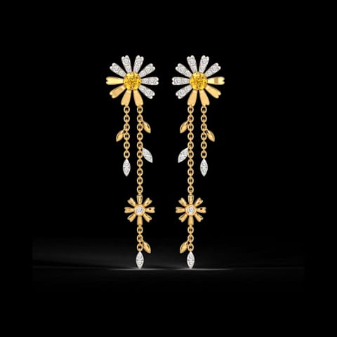 Happy Daisy Gemstone Drop Earrings Happy Daisy Gemstone Drop Earrings