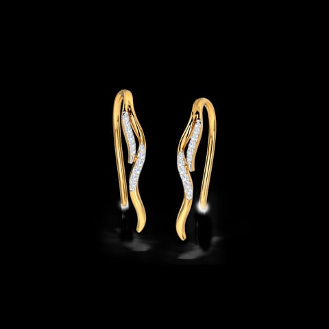 Curvy Diamond Drop Earrings Curvy Diamond Drop Earrings