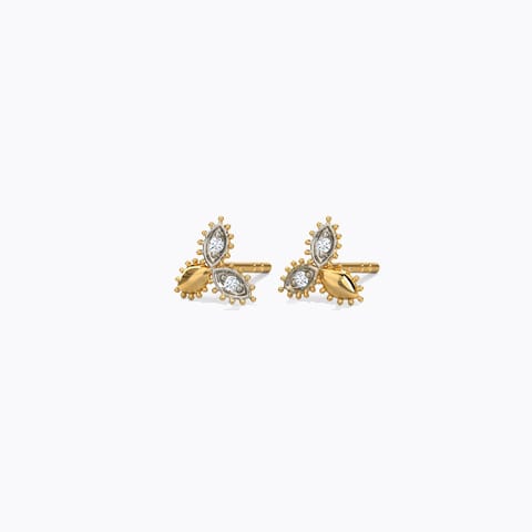Triune Gleam Diamond Stud Earrings Triune Gleam Diamond Stud Earrings