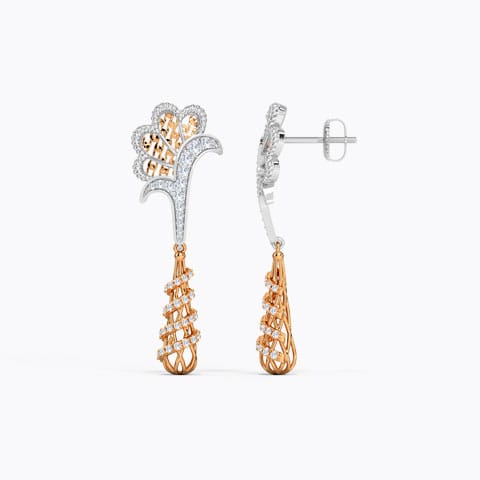 Cyra Diamond Drop Earrings