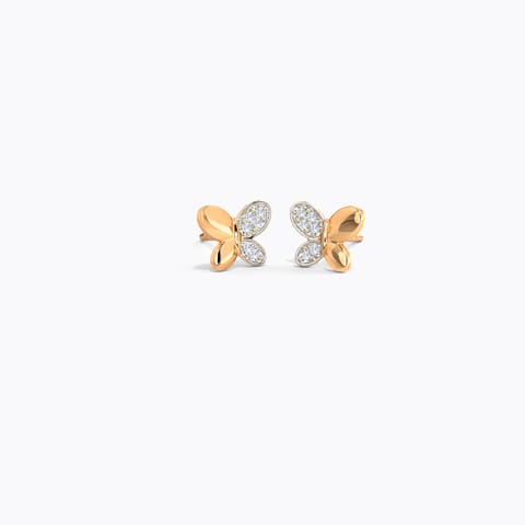 Petite Butterfly Diamond Stud Earrings Petite Butterfly Diamond Stud Earrings