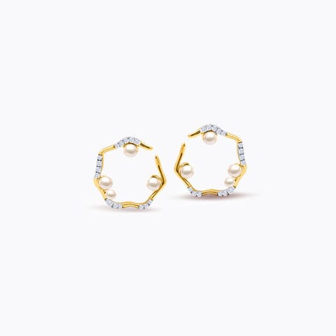 Breezy Pearl Hoop Earrings Breezy Pearl Hoop Earrings