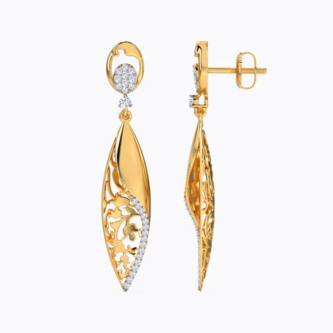 Arbella Ornate Diamond Drop Earrings
