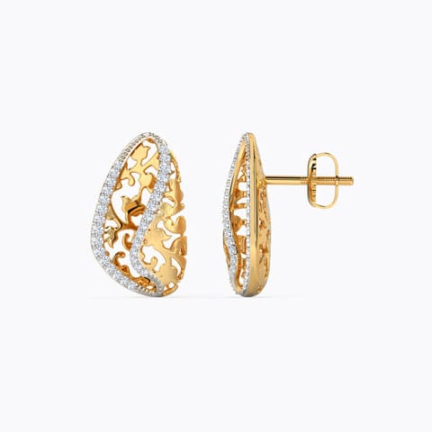 Nyssa Ornate Diamond Stud Earrings