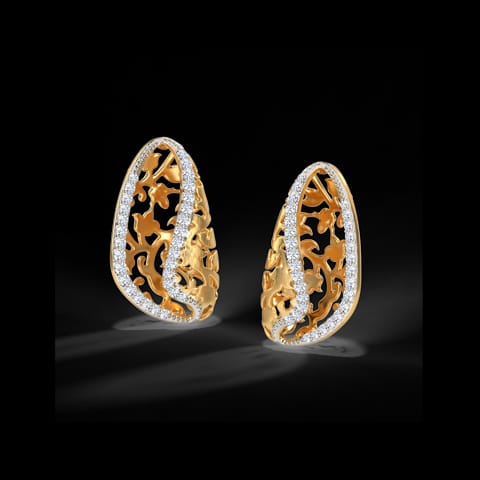 Nyssa Ornate Diamond Stud Earrings