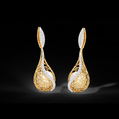 Jisha Ornate Pearl Drop Earrings Jisha Ornate Pearl Drop Earrings