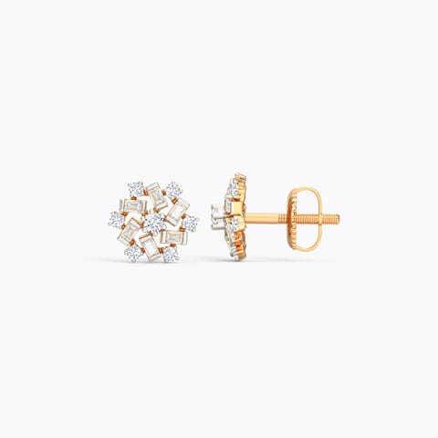 Glorious Diamond Stud Earrings