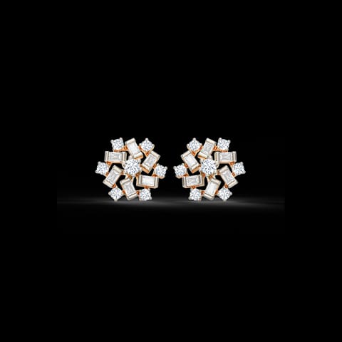 Glorious Diamond Stud Earrings