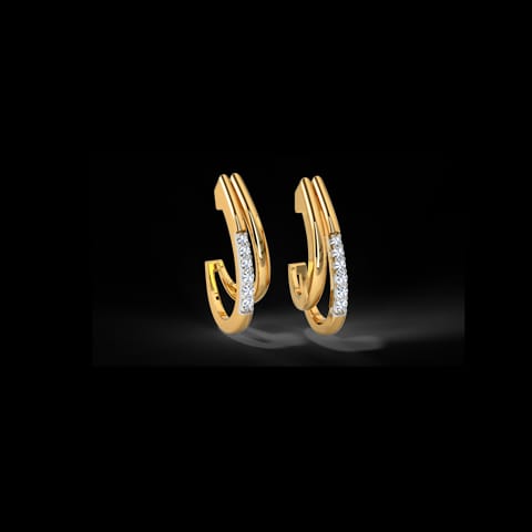 Dazzling Diamond Hoop Earrings Dazzling Diamond Hoop Earrings