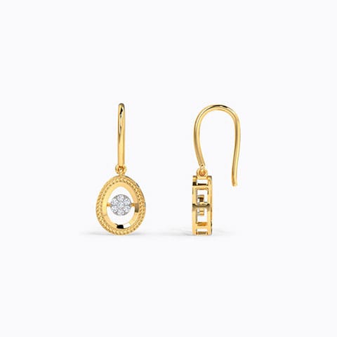 Cute Diamond Drop Earrings