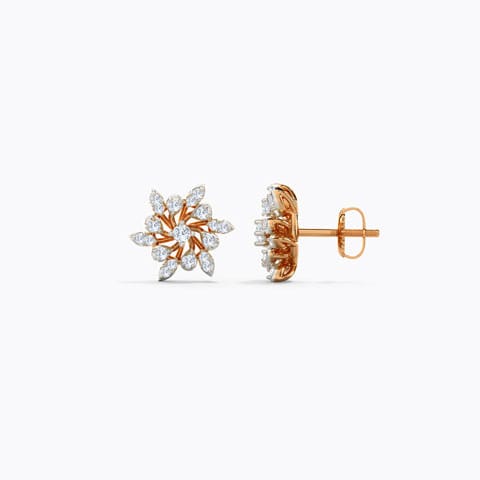 Lasie Diamond Stud Earrings