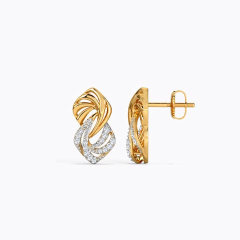 Chiara Intertwine Diamond Stud Earrings Chiara Intertwine Diamond Stud Earrings