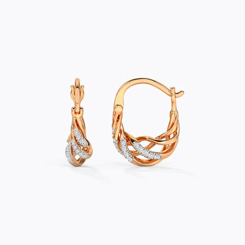 Ana Belen Diamond Hoop Earrings Ana Belen Diamond Hoop Earrings