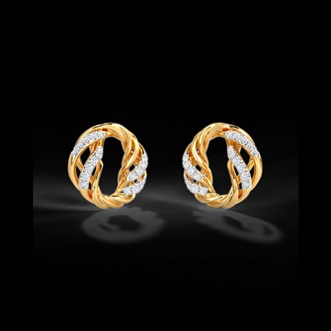 Borja Diamond Stud Earrings