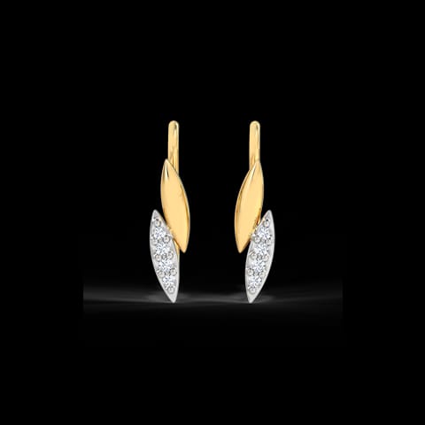 Leafy Sleek Diamond Ear Cuff