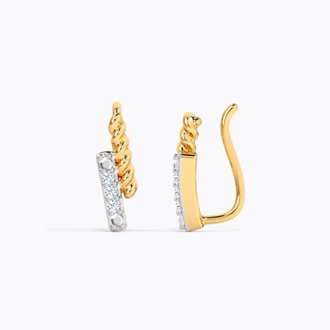Duo Bar Diamond Ear Cuff Duo Bar Diamond Ear Cuff