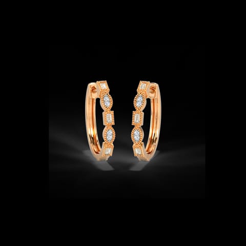 Margerit Splendid Diamond Hoop Earrings Margerit Splendid Diamond Hoop Earrings