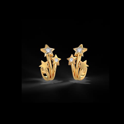 Julia Stary Diamond Hoop Earrings Julia Stary Diamond Hoop Earrings