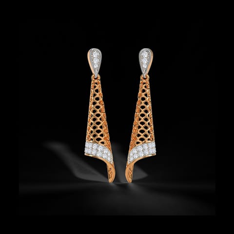 Katy Cutout Diamond Drop Earrings Katy Cutout Diamond Drop Earrings