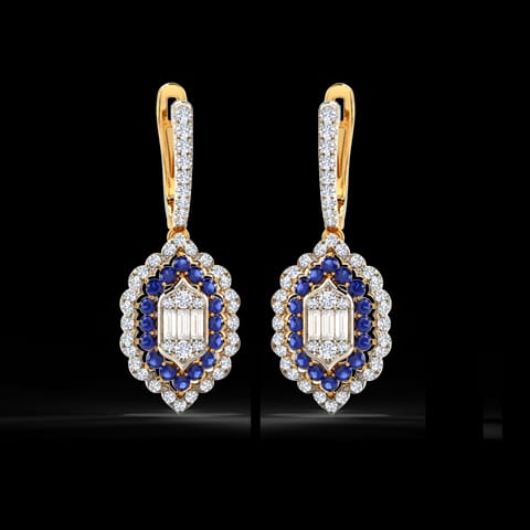 Zilli Radiant Gemstone Hoop Earrings Zilli Radiant Gemstone Hoop Earrings