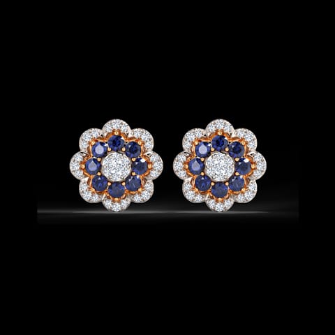 Zimri Gemstone Stud Earrings