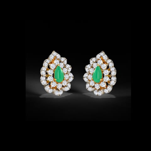 Zirrea Gemstone Stud Earrings