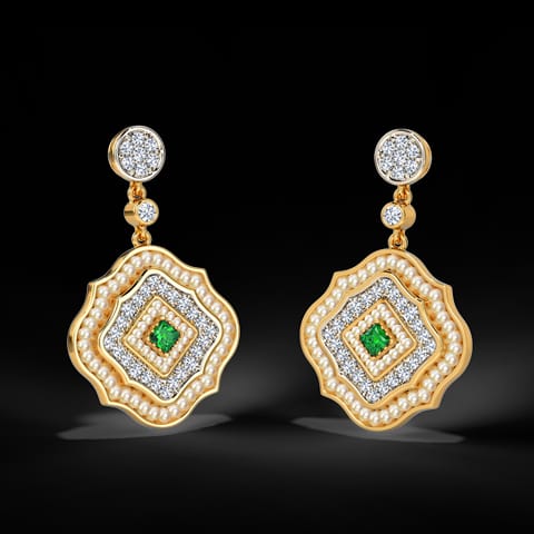 Cyna Diamond Drop Earrings