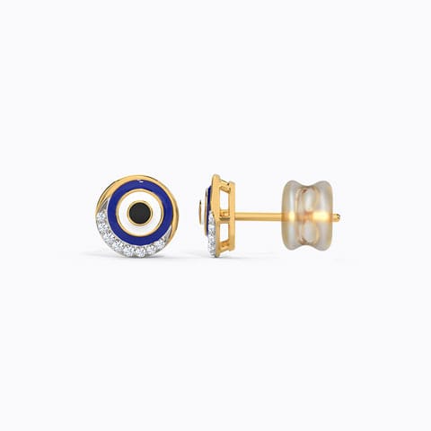Aurora Evil Eye Diamond Stud Earrings Aurora Evil Eye Diamond Stud Earrings