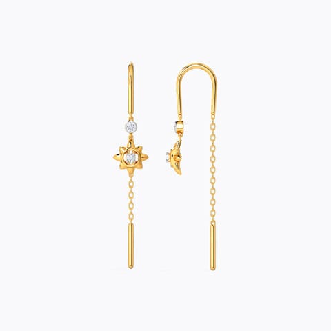 Iris Diamond Sui Dhaga Earrings