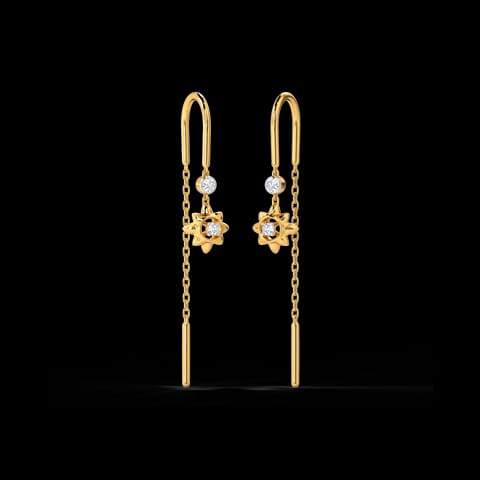 Iris Diamond Sui Dhaga Earrings