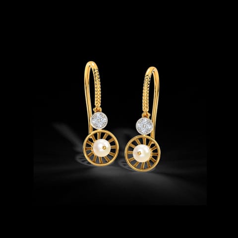 Zoey Sunburst Pearl Drop Earrings