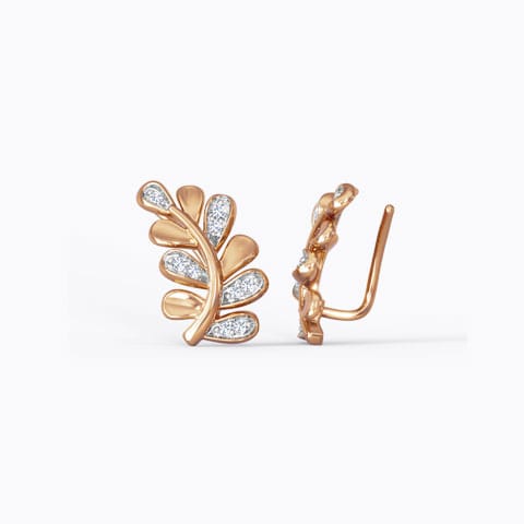 Elowen Leaf Diamond Ear cuffs Elowen Leaf Diamond Ear cuffs