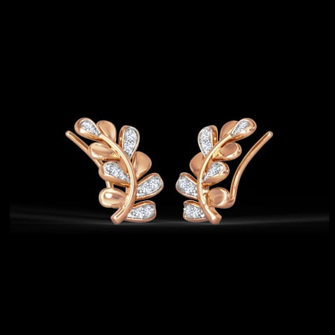 Elowen Leaf Diamond Ear cuffs Elowen Leaf Diamond Ear cuffs