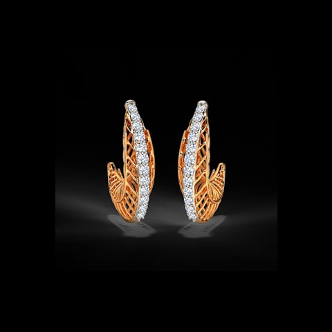 Zubeida Diamond Hoop Earrings Zubeida Diamond Hoop Earrings