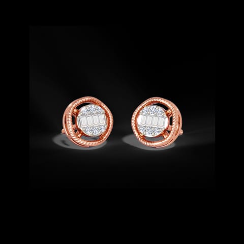Spheric Diamond Stud Earrings
