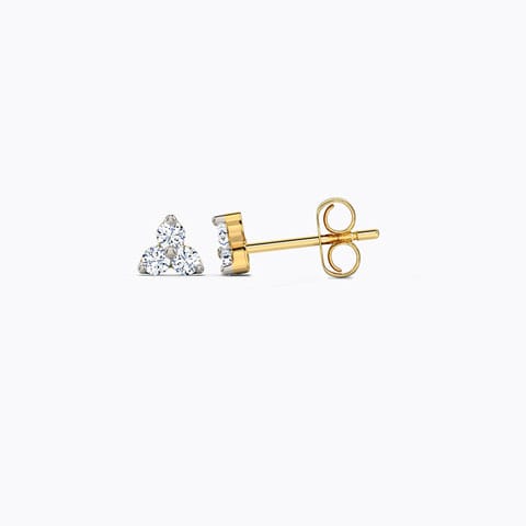 Tri Glint Diamond Stud Earrings Tri Glint Diamond Stud Earrings
