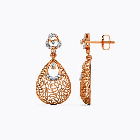 Rosetta Diamond Drop Earrings Rosetta Diamond Drop Earrings