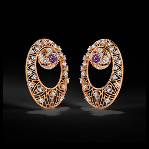 Swiss Trigonal Gemstone Drop Earrings Swiss Trigonal Gemstone Drop Earrings