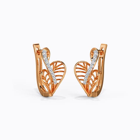 Ruvena Diamond Hoop Earrings