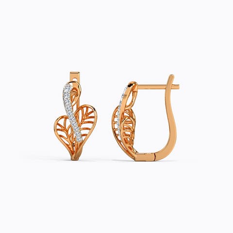 Ruvena Diamond Hoop Earrings Ruvena Diamond Hoop Earrings